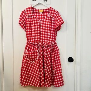 Bernie Dexter Lillian Red Gingham dress